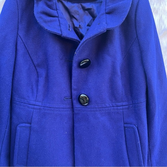 OLD NAVY Wool Blend Ruffle Collar Coat -
Royal Blue - Picture 8 of 17